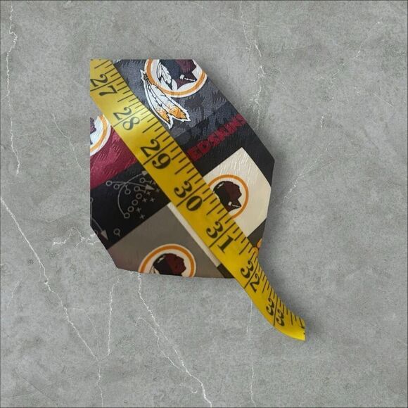 Ralph Marlin & Co. Mens Multicolor Washington Red Skin Block & Play Neck Tie - Picture 5 of 16